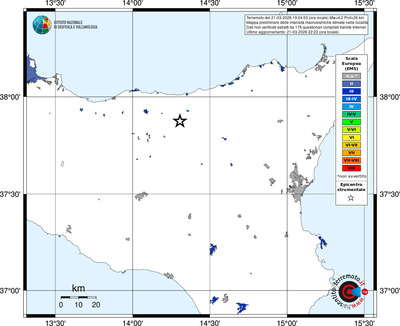 Mappa EMS - territori località