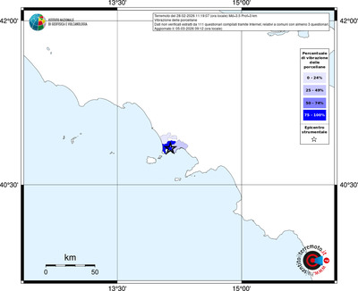 Mappa territorio comunale con almeno 3 questionari
