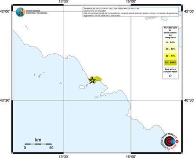 Mappa territorio comunale con almeno 3 questionari