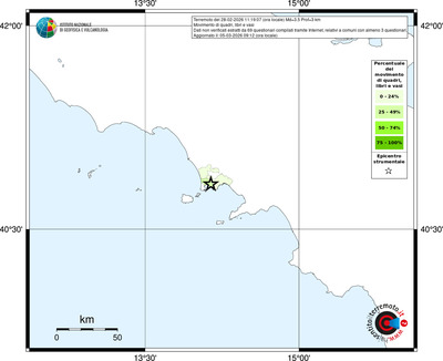 Mappa territorio comunale con almeno 3 questionari