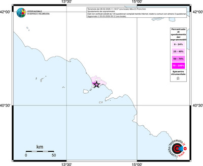 Mappa territorio comunale con almeno 3 questionari