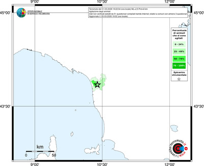 Mappa territorio comunale con almeno 3 questionari