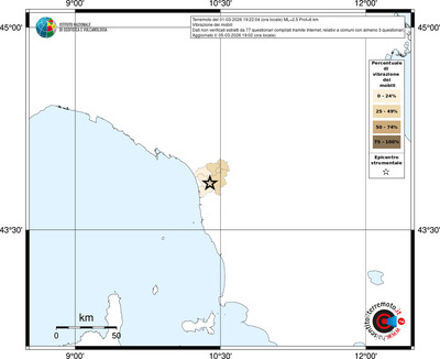 Mappa territorio comunale con almeno 3 questionari