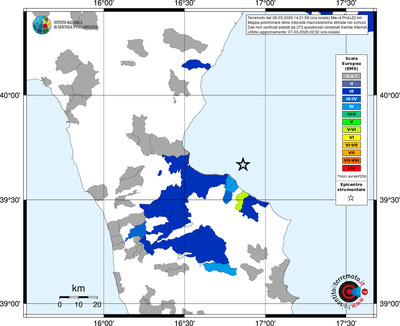 Mappa EMS - territori comuni