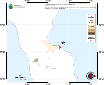 Mappa territorio comunale con almeno 3 questionari