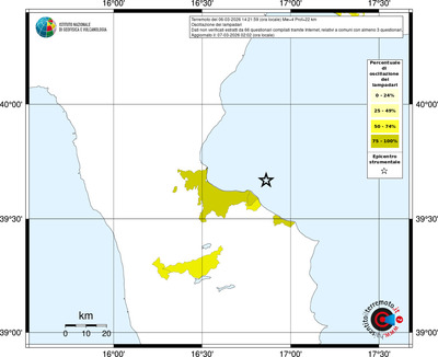 Mappa territorio comunale con almeno 3 questionari