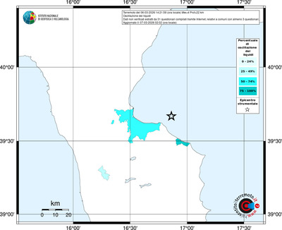 Mappa territorio comunale con almeno 3 questionari