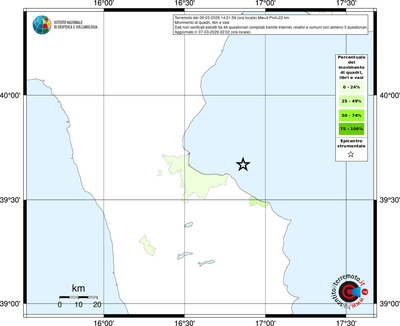 Mappa territorio comunale con almeno 3 questionari