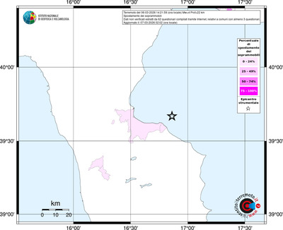 Mappa territorio comunale con almeno 3 questionari