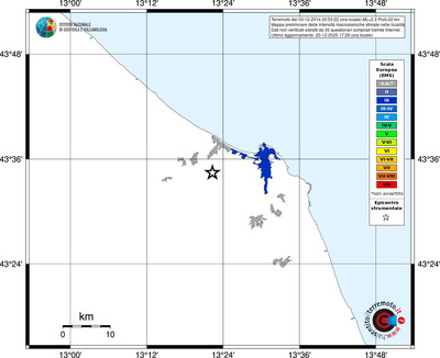 Mappa EMS - territori località