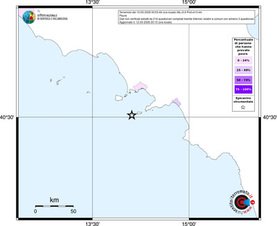 Mappa territorio comunale con almeno 3 questionari
