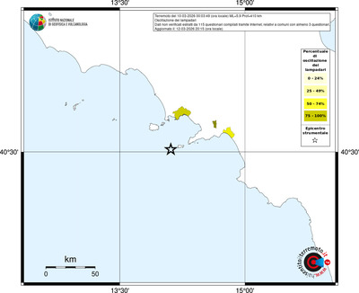 Mappa territorio comunale con almeno 3 questionari