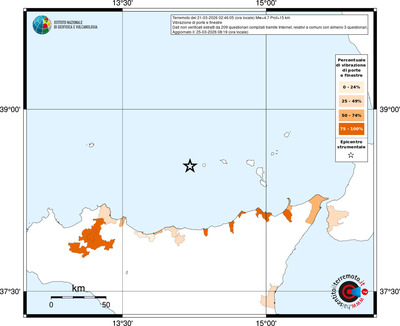 Mappa territorio comunale con almeno 3 questionari