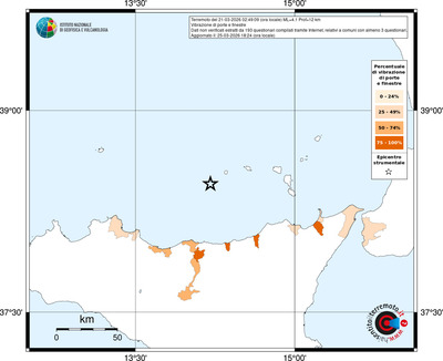 Mappa territorio comunale con almeno 3 questionari