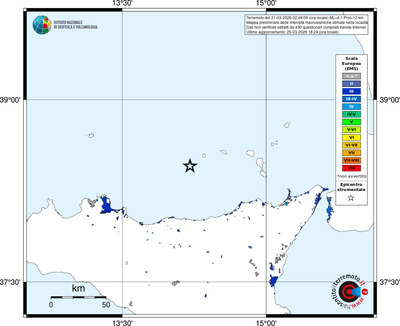 Mappa EMS - territori località