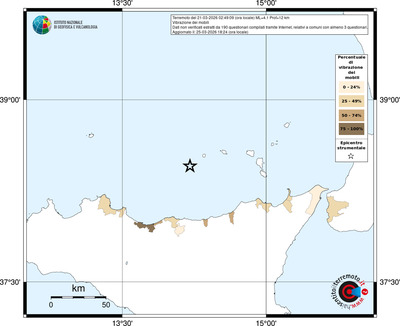 Mappa territorio comunale con almeno 3 questionari