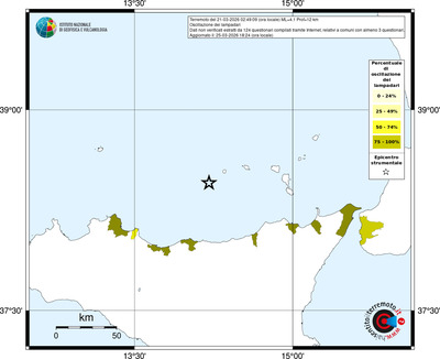 Mappa territorio comunale con almeno 3 questionari