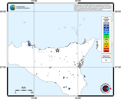 Mappa EMS - territori località