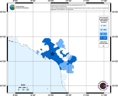 Mappa territorio comunale con almeno 3 questionari