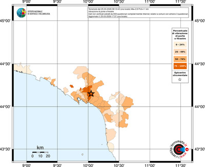 Mappa territorio comunale con almeno 3 questionari