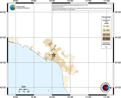 Mappa territorio comunale con almeno 3 questionari
