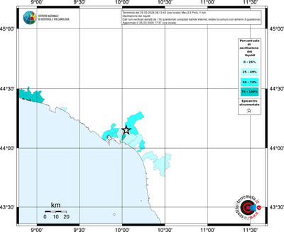 Mappa territorio comunale con almeno 3 questionari