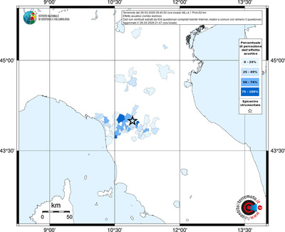 Mappa territorio comunale con almeno 3 questionari