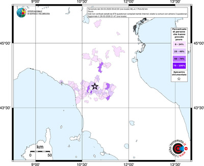 Mappa territorio comunale con almeno 3 questionari