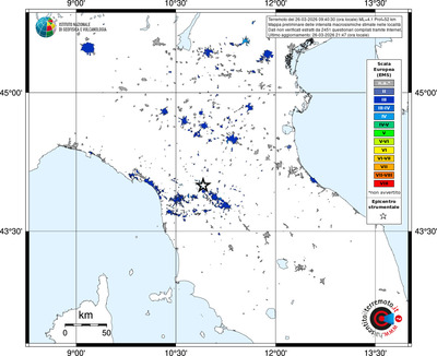 Mappa EMS - territori località
