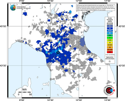Mappa EMS - territori comuni