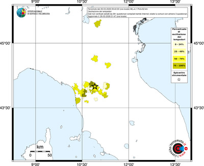 Mappa territorio comunale con almeno 3 questionari