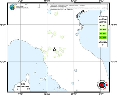 Mappa territorio comunale con almeno 3 questionari