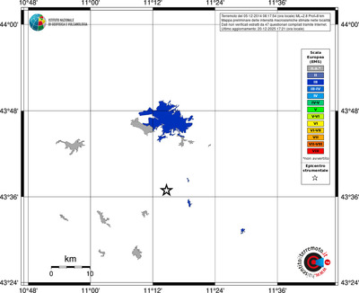 Mappa EMS - territori località