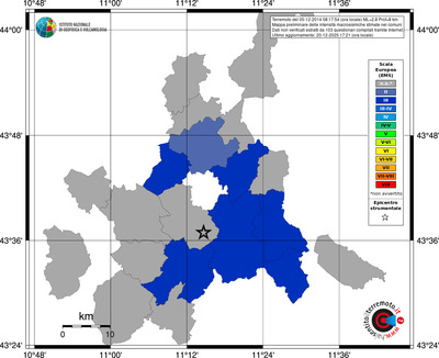 Mappa EMS - territori comuni
