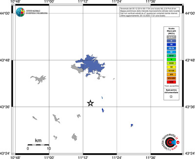 Mappa MCS - territori località