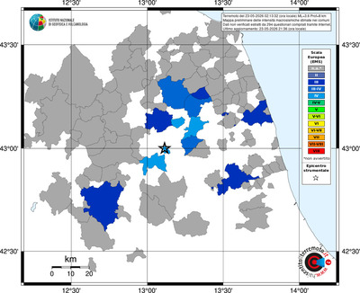 Mappa EMS - territori comuni