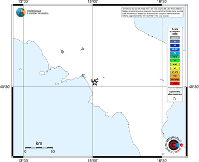 Mappa EMS - territori località