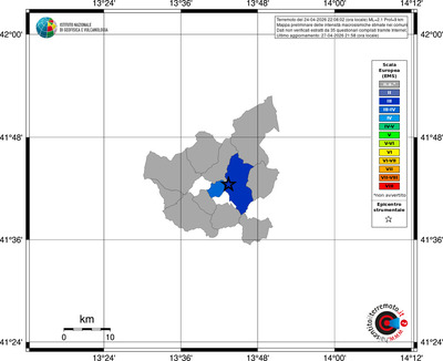 Mappa EMS - territori comuni
