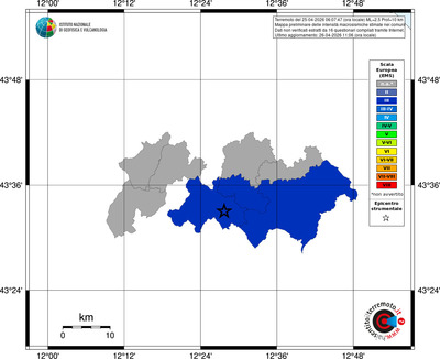 Mappa EMS - territori comuni