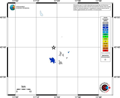 Mappa EMS - territori località
