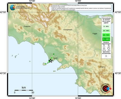 Mappa comuni con almeno 3 questionari