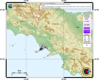 Mappa comuni con almeno 3 questionari