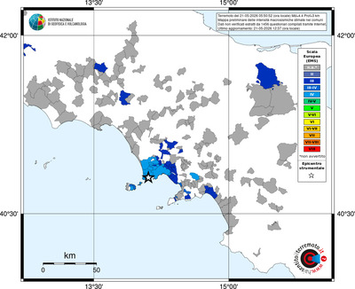 Mappa EMS - territori comuni