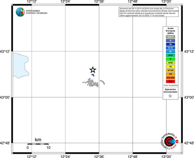 Mappa EMS - territori località
