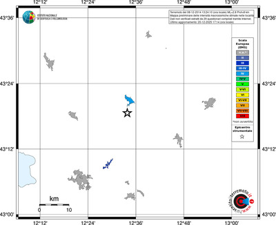 Mappa EMS - territori località