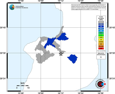 Mappa EMS - territori comuni
