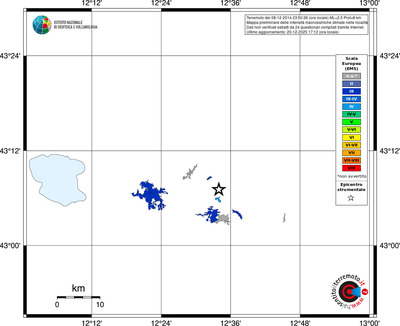 Mappa EMS - territori località