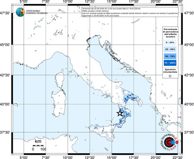 Mappa territorio comunale con almeno 3 questionari