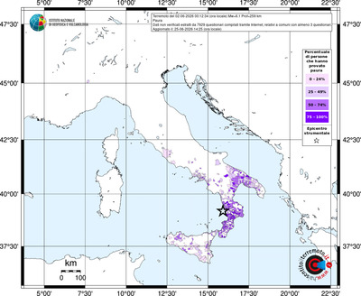 Mappa territorio comunale con almeno 3 questionari