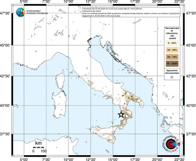 Mappa territorio comunale con almeno 3 questionari